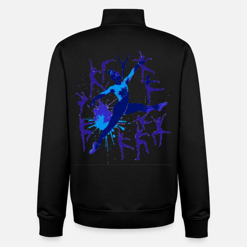 Dancing Ballet4 - Unisex Organic Zip Sweatshirt by Stanley/Stella - black