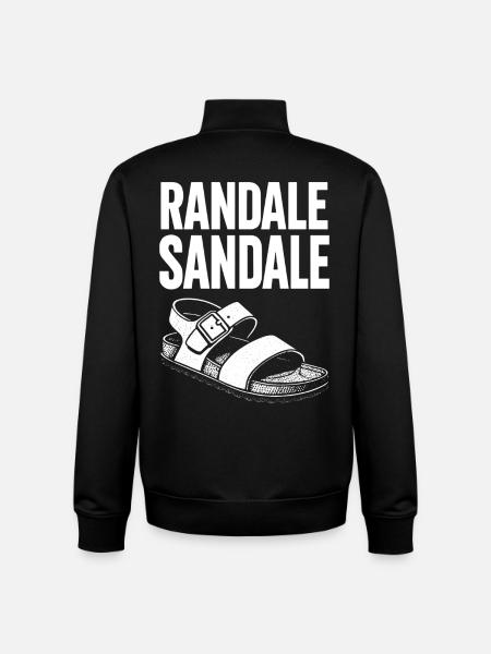 Randale-Sandale - Unisex Organic Zip Sweatshirt von Stanley/Stella - Schwarz