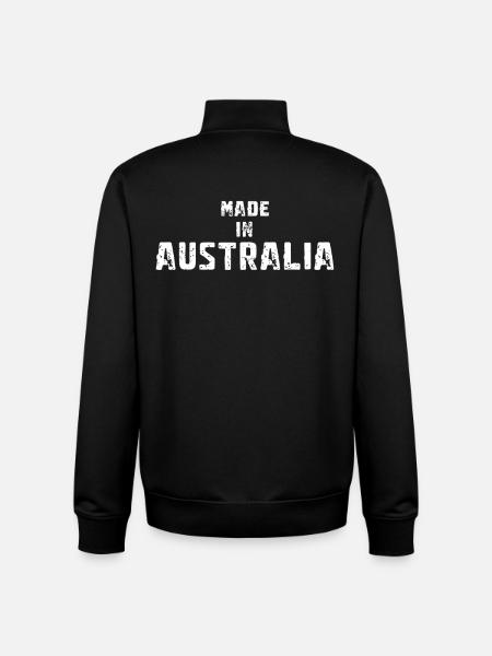 Made In Australia - Unisex Organic Zip Sweatshirt by Stanley/Stella - black