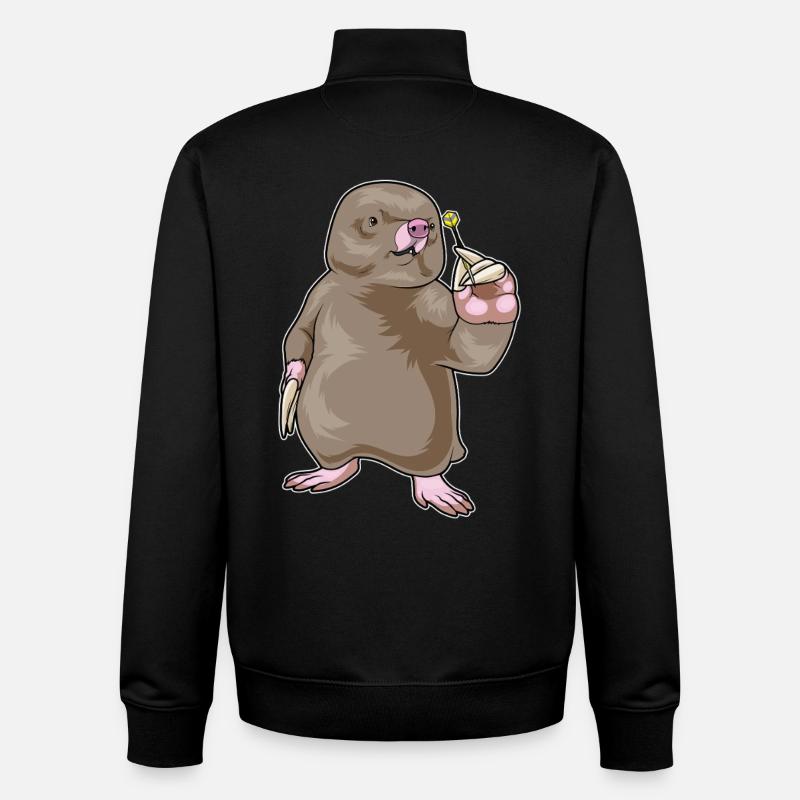 Maulwurf Dart Dartpfeil - Unisex Organic Zip Sweatshirt von Stanley/Stella - Schwarz