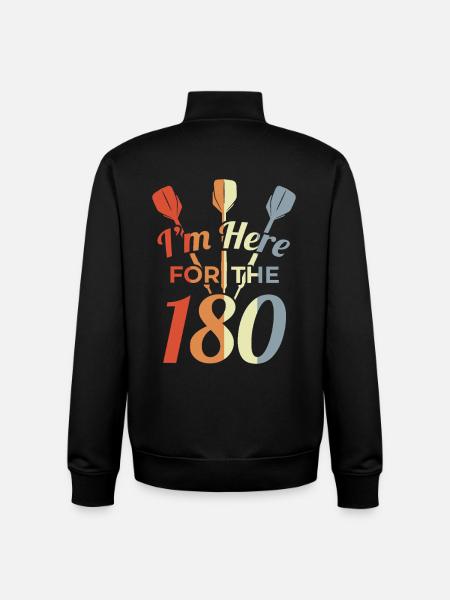 I'm Here For The 180 - Unisex Organic Zip Sweatshirt von Stanley/Stella - Schwarz