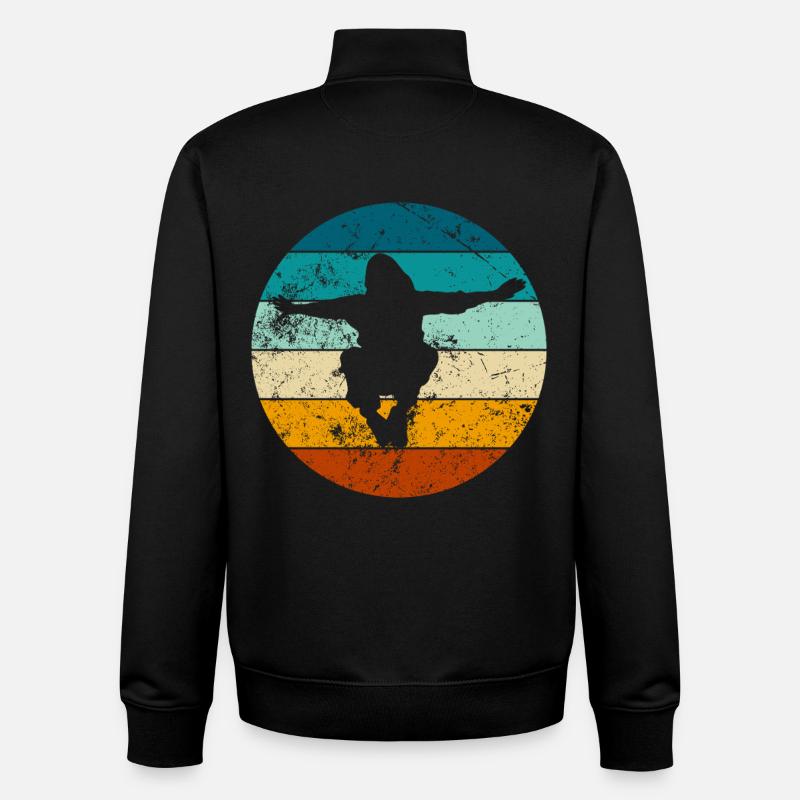 Parkour Sprung - Dynamisches Urban Design - Unisex Organic Zip Sweatshirt von Stanley/Stella - Schwarz