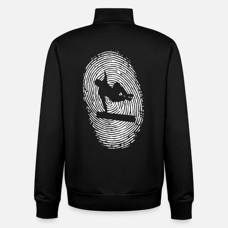 Parkour Sprung - Dynamisches Urban Design - Unisex Organic Zip Sweatshirt von Stanley/Stella - Schwarz