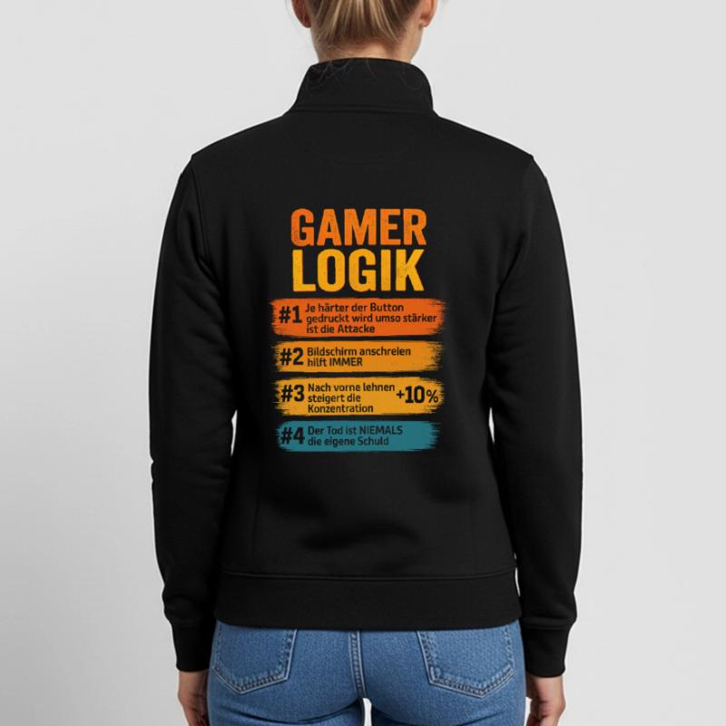 Gamer Logik Computer PC Controller Zocker Unisex Organic Zip Sweatshirt von Stanley/Stella