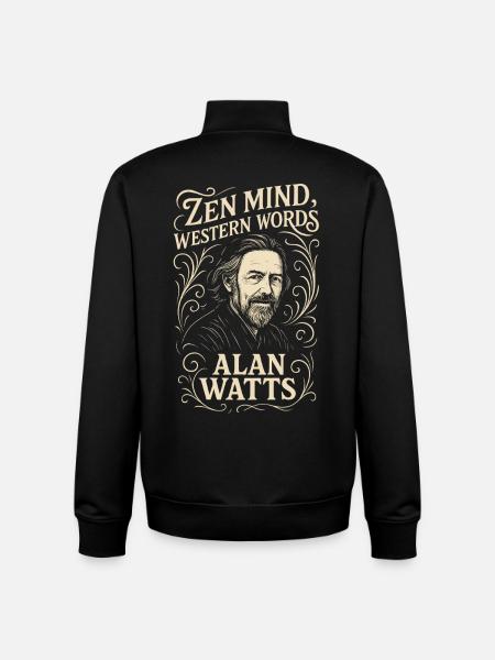 Zen Mind Western Words Art - Unisex Organic Zip Sweatshirt by Stanley/Stella - black