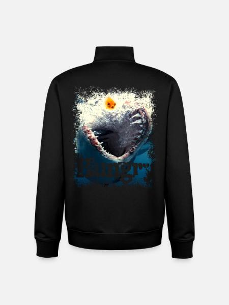 Moment de faim - Sweat zippé unisexe en coton bio Stanley/Stella - noir