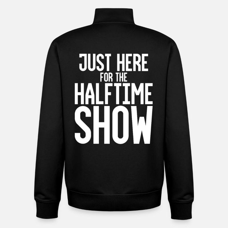 Just Here For The Halftime Show - Unisex Organic Zip Sweatshirt von Stanley/Stella - Schwarz