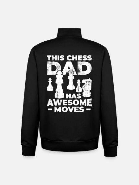 Chess Father - Unisex Organic Zip Sweatshirt by Stanley/Stella - black