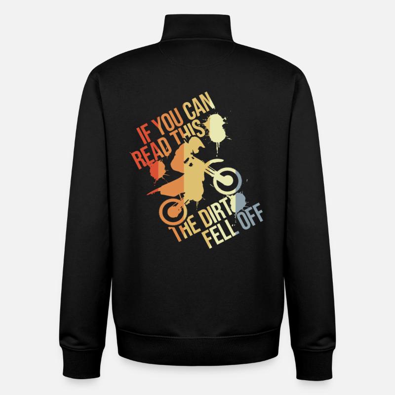 La saleté est déjà éteinte - Sweat zippé unisexe en coton bio Stanley/Stella - noir
