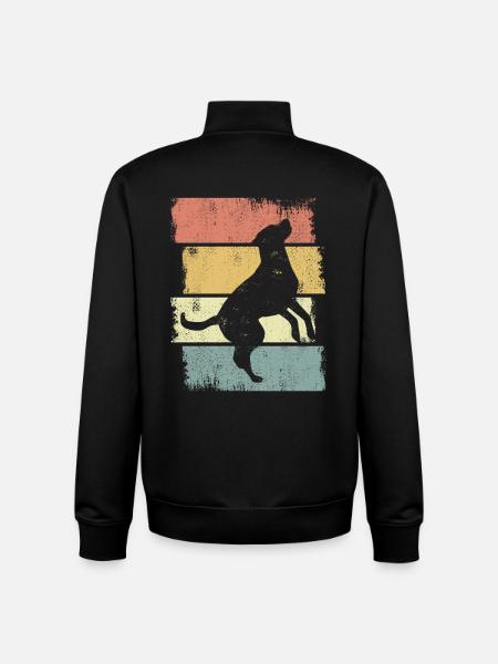 Dog Drawing - Unisex Organic Zip Sweatshirt by Stanley/Stella - black