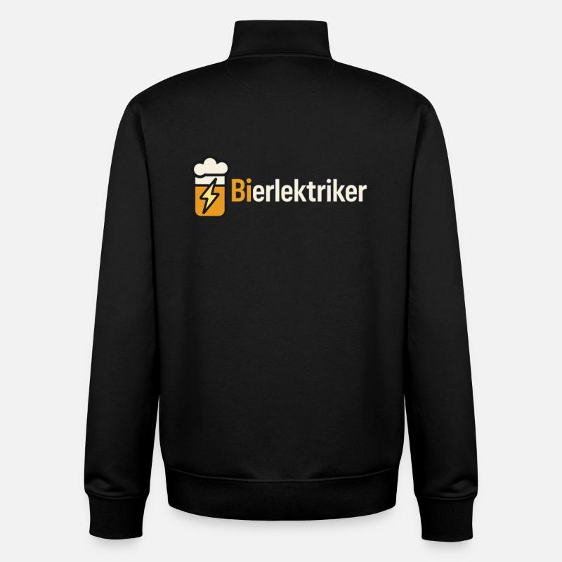 ELEKTRIKER BIER BIERLEKTRIKER - Unisex Organic Zip Sweatshirt von Stanley/Stella - Schwarz