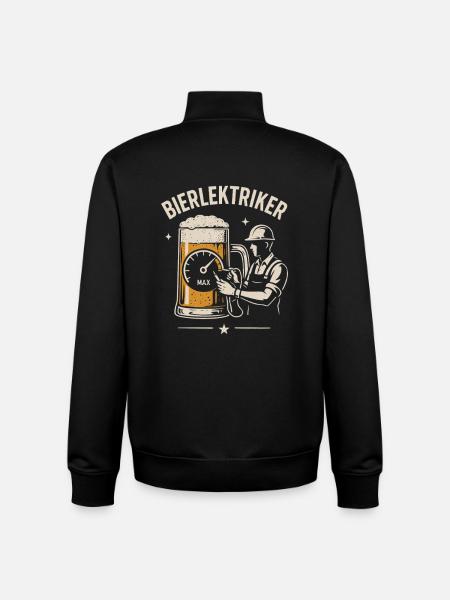 ELEKTRIKER BIER BIERLEKTRIKER - Unisex Organic Zip Sweatshirt von Stanley/Stella - Schwarz