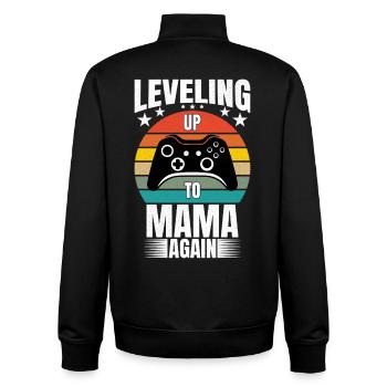 Monter de niveau jusqu’à Mama Again Gaming Gamer - Sweat zippé unisexe en coton bio Stanley/Stella - noir - Dos - AI Model Male 185 light (185cm)