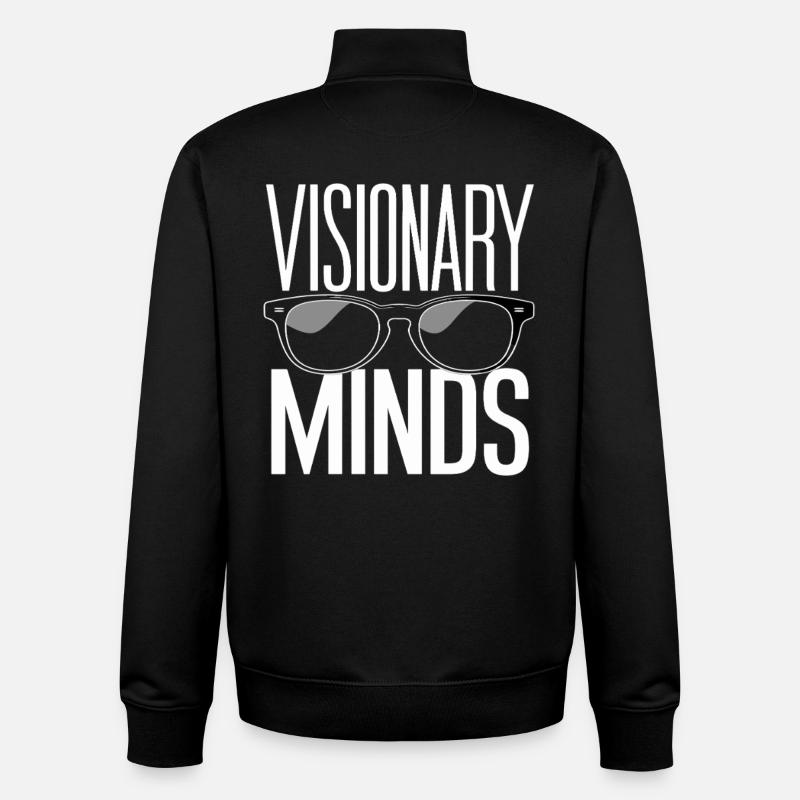 Visionary Minds Eyewear Inspiration - Unisex Organic Zip Sweatshirt by Stanley/Stella - black