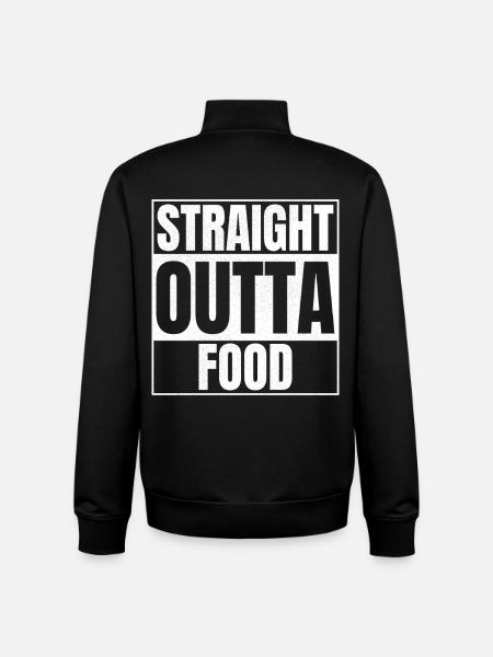 STRAIGHT OUTTA Food - Unisex Organic Zip Sweatshirt von Stanley/Stella - Schwarz