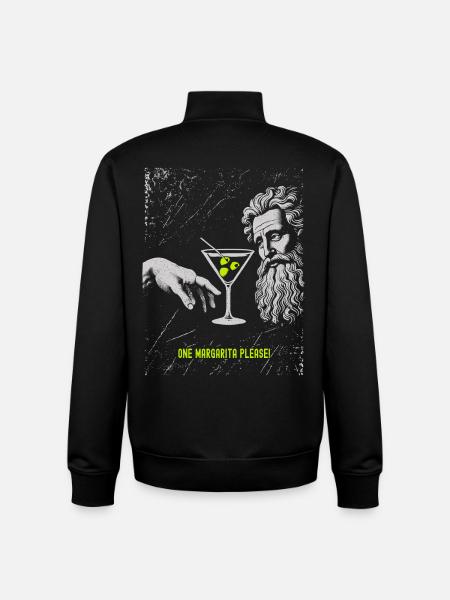 Classical Genius Margarita Design - Unisex Organic Zip Sweatshirt by Stanley/Stella - black