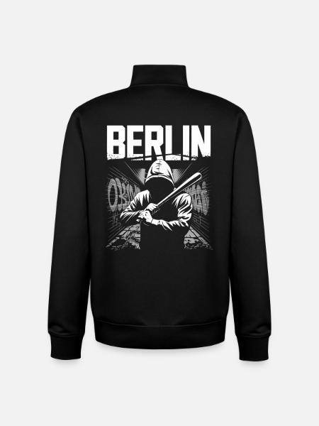 Berlin Street Art Graffiti Design - Unisex Organic Zip Sweatshirt von Stanley/Stella - Schwarz