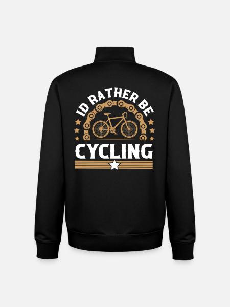 Mountain Bike Bicycle - Unisex Organic Zip Sweatshirt by Stanley/Stella - black