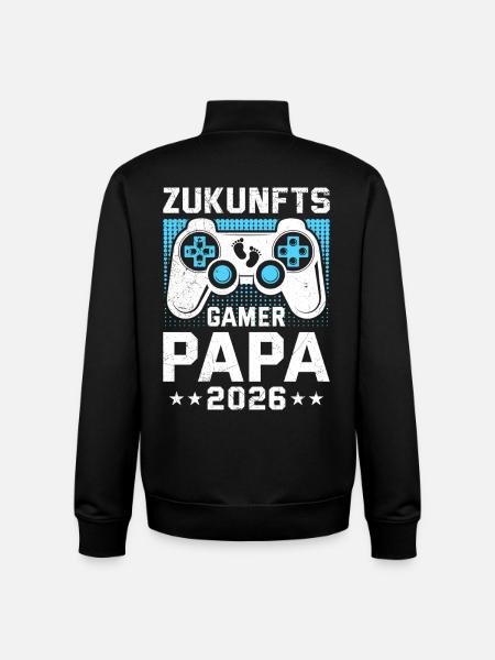 FUTURE GAMER DAD 2026 Funny - Unisex Organic Zip Sweatshirt by Stanley/Stella - black