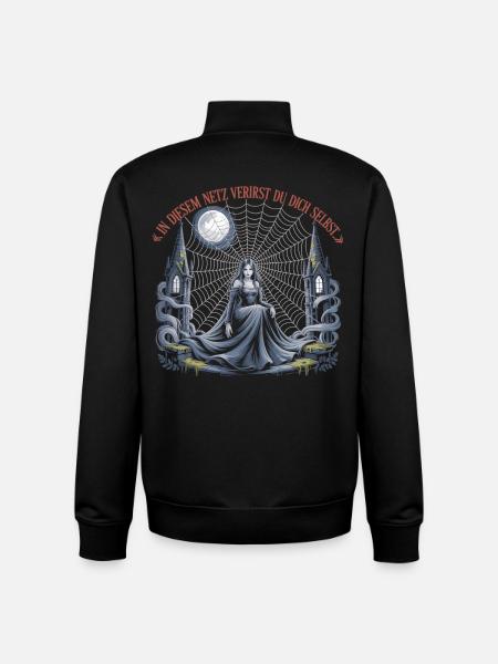 Gothic Spinnennetz Frau Shirt - Unisex Organic Zip Sweatshirt von Stanley/Stella - Schwarz