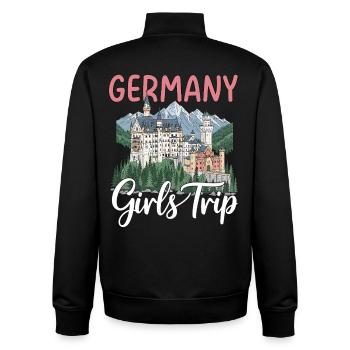 Germany Girls Trip Neuschwanstein Castle - Unisex Organic Zip Sweatshirt von Stanley/Stella - Schwarz - Hinten - AI Model Male 185 light (185cm)
