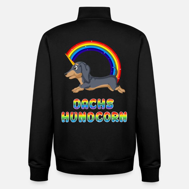Dackel - Unisex Organic Zip Sweatshirt von Stanley/Stella - Schwarz