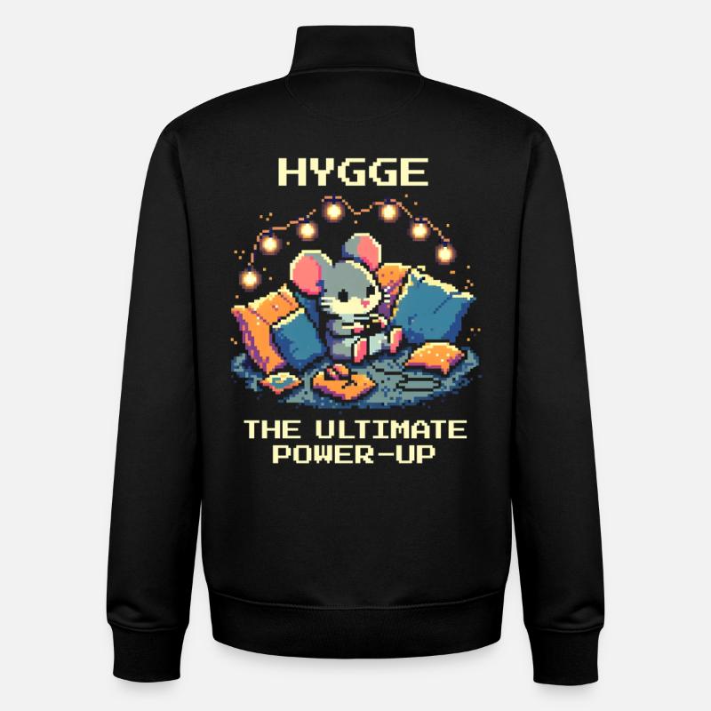 Hygge: Das ultimative Power-Up - Unisex Organic Zip Sweatshirt von Stanley/Stella - Schwarz