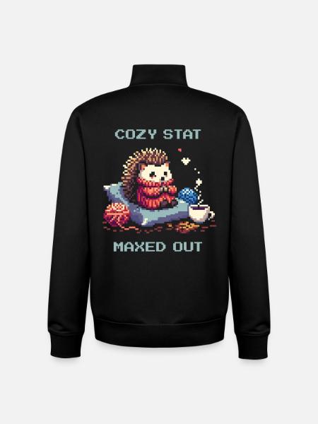 Comfort stat fully charged - Unisex Organic Zip Sweatshirt by Stanley/Stella - black
