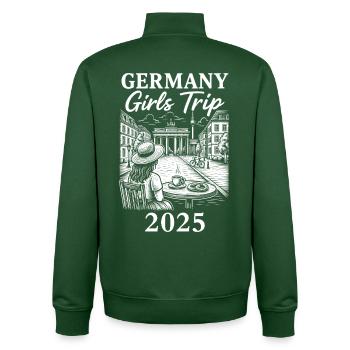Germany Girls Trip 2025 - Unisex Organic Zip Sweatshirt by Stanley/Stella - bottle green - Back - AI Model Male 185 dark (185cm)