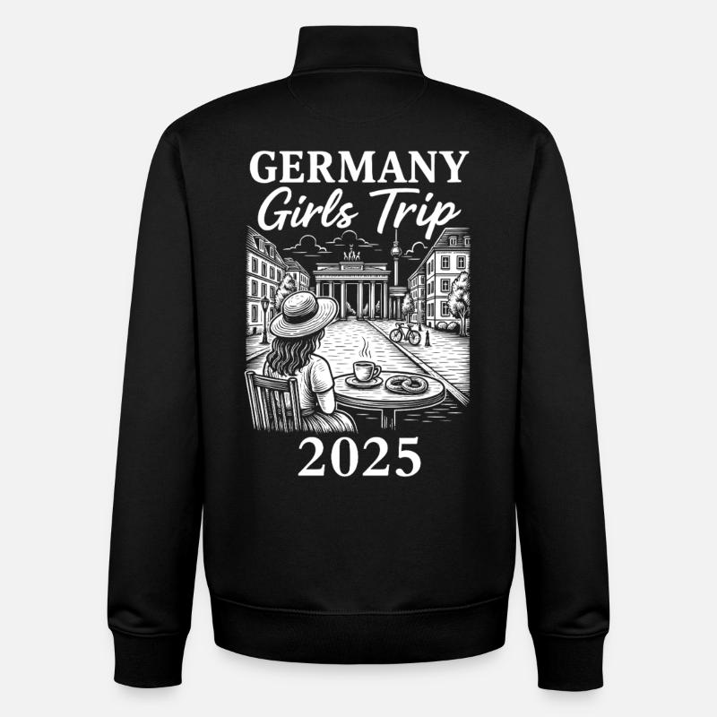 Germany Girls Trip 2025 - Unisex Organic Zip Sweatshirt von Stanley/Stella - Schwarz