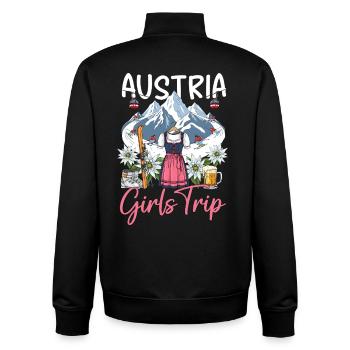 Austria Girls Trip - Unisex Organic Zip Sweatshirt von Stanley/Stella - Schwarz - Hinten - AI Model Male 185 light (185cm)