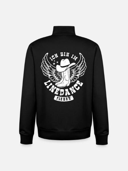 Line Dance Fever - Country Fan - Gift - Unisex Organic Zip Sweatshirt by Stanley/Stella - black