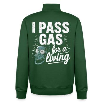 Graphique motivant une infirmière - Sweat zippé unisexe en coton bio Stanley/Stella - vert bouteille - Dos - AI Model Male 185 dark (185cm)