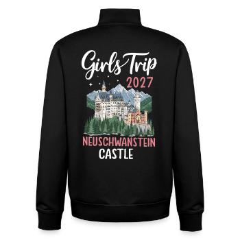 Girls Trip 2027 Neuschwanstein Castle - Unisex Organic Zip Sweatshirt von Stanley/Stella - Schwarz - Hinten - AI Model Male 185 light (185cm)