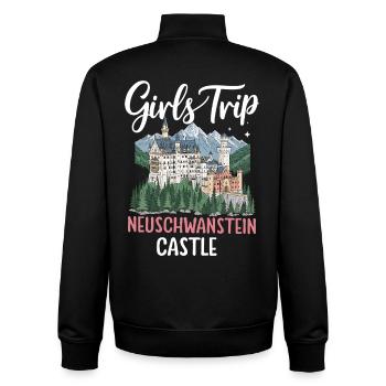 Girls Trip Neuschwanstein Castle - Unisex Organic Zip Sweatshirt von Stanley/Stella - Schwarz - Hinten - AI Model Male 185 light (185cm)