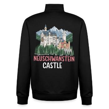 Neuschwanstein Castle - Unisex Organic Zip Sweatshirt von Stanley/Stella - Schwarz - Hinten - AI Model Male 185 light (185cm)