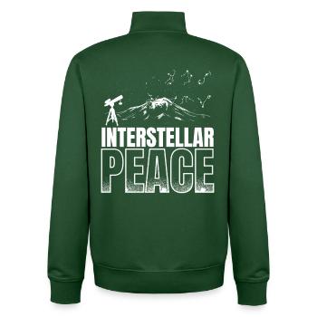 Astronom Sterngucker Stargazer - Unisex Organic Zip Sweatshirt von Stanley/Stella - Flaschengrün - Hinten - AI Model Male 185 dark (185cm)