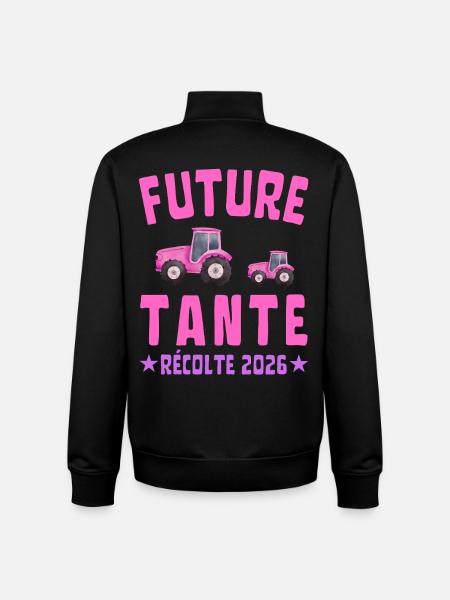 Future Aunt Harvest 2026 - Unisex Organic Zip Sweatshirt by Stanley/Stella - black