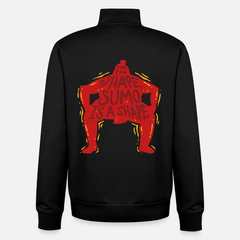 Lutteur de sumo Lutte japonaise Nagoya - Sweat zippé unisexe en coton bio Stanley/Stella - noir
