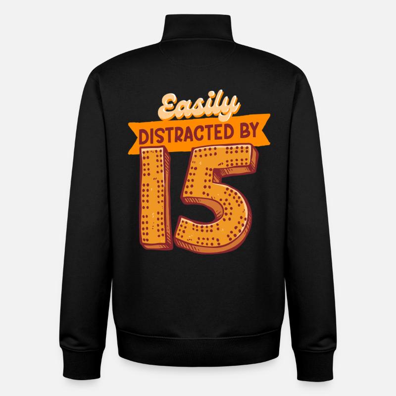 Cribbage - Sweat zippé unisexe en coton bio Stanley/Stella - noir