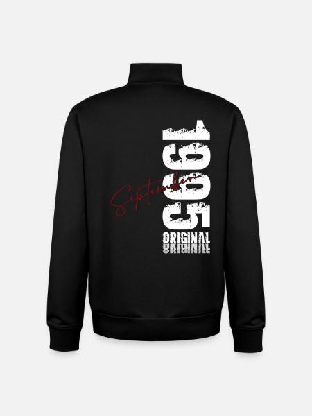 30th birthday Original September 1995 - Unisex Organic Zip Sweatshirt by Stanley/Stella - black