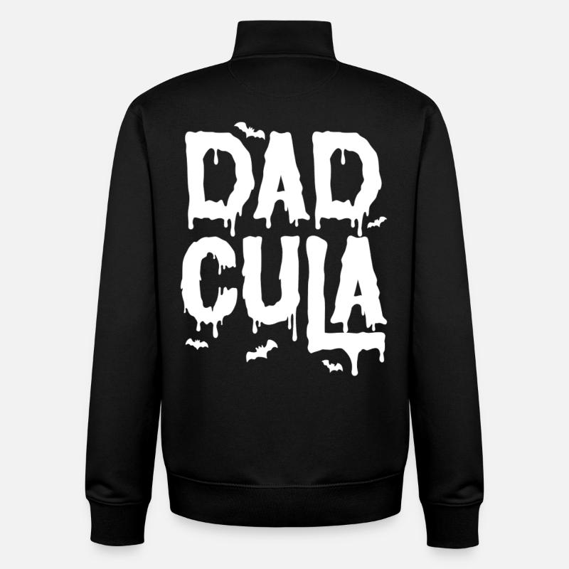 Dadcula - Sweat zippé unisexe en coton bio Stanley/Stella - noir