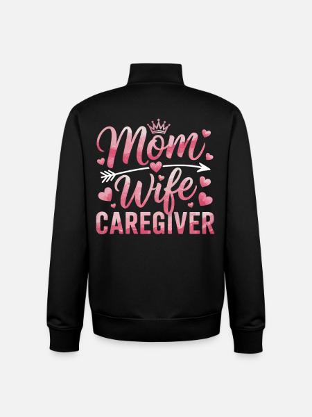 Mutter Tochter Herz Motiv - Unisex Organic Zip Sweatshirt von Stanley/Stella - Schwarz