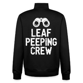 Citation de Leaf Peeping Crew - Sweat zippé unisexe en coton bio Stanley/Stella - noir - Dos - AI Model Male 185 light (185cm)