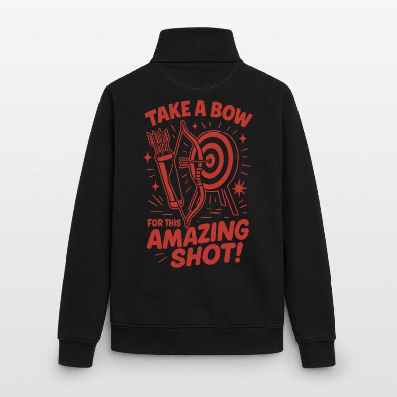 Inclinez-vous devant cet archer incroyable Sweat zippé unisexe en coton bio Stanley/Stella