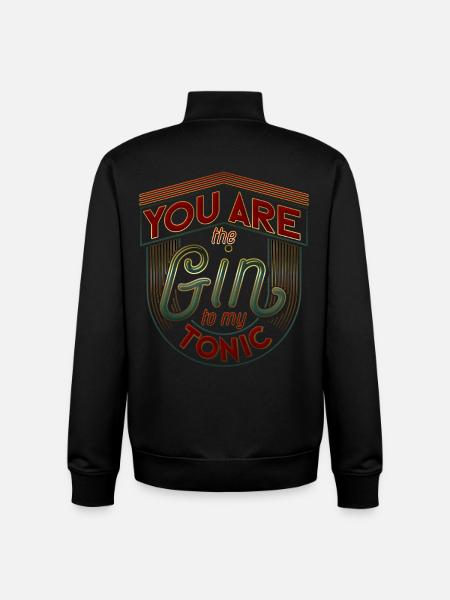 Motivational Neon Lettering Design - Unisex Organic Zip Sweatshirt by Stanley/Stella - black