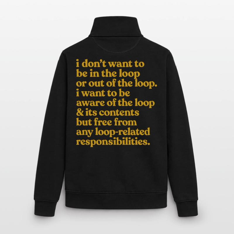 Conscient de la citation Loop Sweat zippé unisexe en coton bio Stanley/Stella