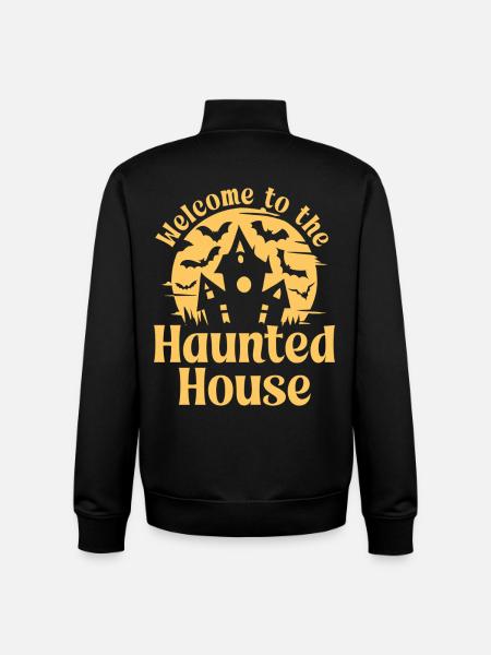 Willkommen im Spukhaus - Unisex Organic Zip Sweatshirt von Stanley/Stella - Schwarz