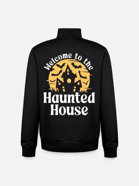Willkommen im Spukhaus - Unisex Organic Zip Sweatshirt von Stanley/Stella - Schwarz