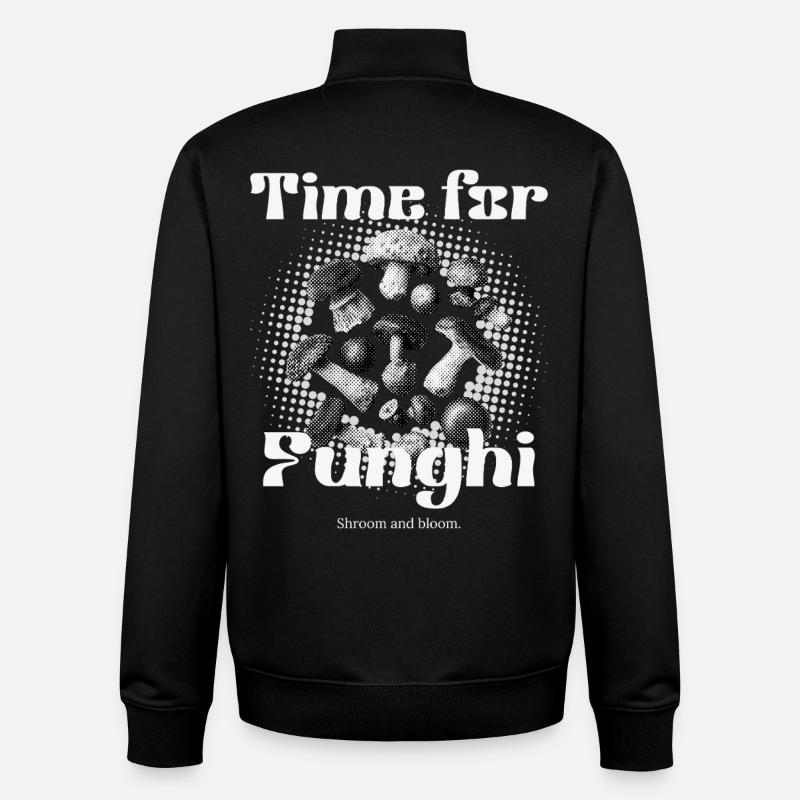 Time for Funghi - Pilze und Herbst - Unisex Organic Zip Sweatshirt von Stanley/Stella - Schwarz